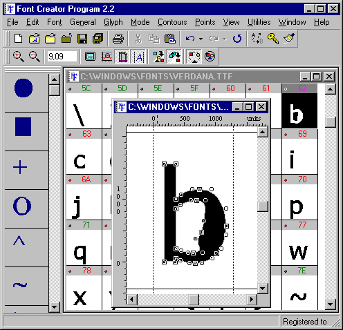 Font Creator Program version 2.2