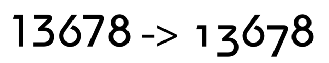 Lining versus old-style and tabular versus proportional digits in FontCreator.